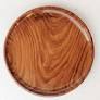 Pizza Serving Round Wooden Plate 12 Inch