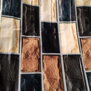 Multi Color 3D Brick Wallpaper 1Mtr Pack Of 2