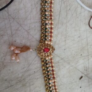 Women Golden And Multi Color Ghungroo Kamarband