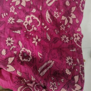 Wine And Gold Cotton Dupatta For Women