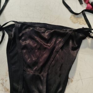 Black Colour Strap Panty For Size L