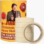 Aipl Abro Crepe Paper Masking Tape Pack Of 6 24Mm X 30M Pack Of 6