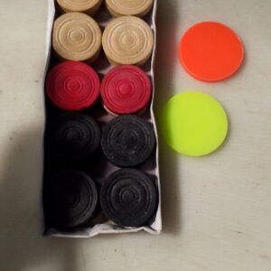 Wooden Carrom Coins Kit