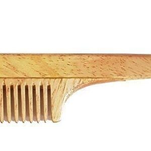 Neem Wooden Comb With Handle For Hair Growth