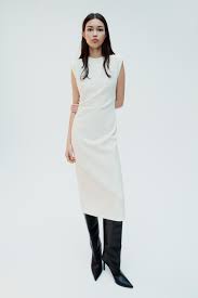 Zara Women White Dress Deals White Size L