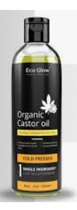 Eco Glow Organic Castor Oil Hair Skin And Nails 100Ml
