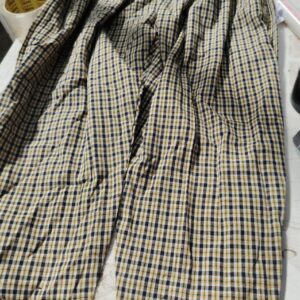 Mustard And Black Check Trousers For Men Size Xxl Ai
