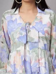 New Short Dress For Girls Colour Multi Size L