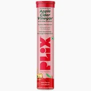 Plix Apple Cider Vinegar Effervescent Tablets Apple Burst 15 Tablets