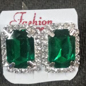 Green Colour Earrings Stud For Women