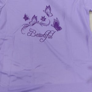 Women T Shirt Purple Colour Size M