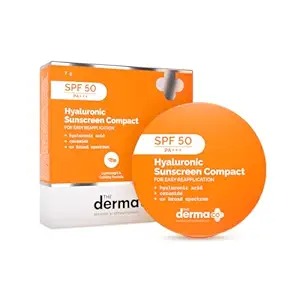 The Derma Co Hyaluronic Sunscreen Compact Powder 7Gm