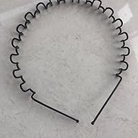 Black Colour Zig Zag Hair Band For Men And WomenS