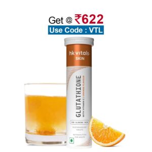 Glutathione Healthkart Hk Vitals Glutathione Effervescent 15 Tablet Orange