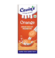 Cavins Orange Cream Biscuit Milkshake 180 Ml