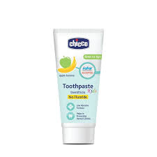 Chicco Toothpaste For Kids Best For Baby 6M 6Y Apple Banana Flavour 50G