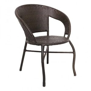 Outdoor Wicker Chair Brown Color