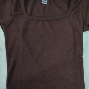 Women Top Color Brown Size Xs