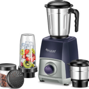 Skystar Navy Storm 4 Jar 750 W Juicer Mixer Grinder Navystorm 750W 4 Jar 4 Jars Blue Grey