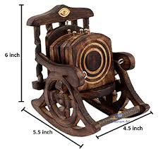 Wooden Coasters For Water Glass 6 Pcs