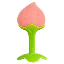 Teething Ball Bitsy Biter Multi Textured Strawberry Shaped Training Toothbrush