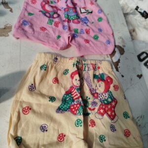 Peach And Pink Shorts For Kids Size 0 To 3 Month