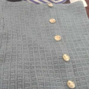 Zara Blue Sweater Strap Top For Women Size M