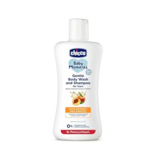 Chicco Baby Moments Gentle Body Wash And Shampoo For Rich Moisturised Skin Soft Hair 200Ml
