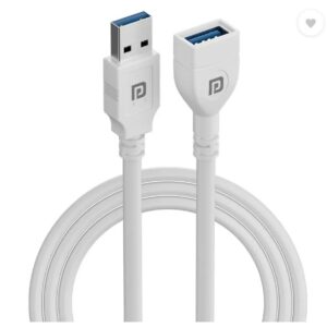 Portronics Power Sharing Cable 1Point5 M Uniconnect Usb TypeA Male To Female Extension Cable