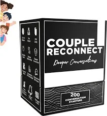 Couple Reconnect Card Game Deeper Conversations Between Couples Black