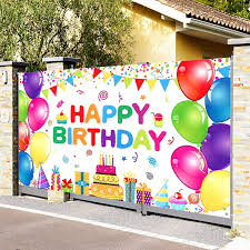 Happy Birthday Backdrop Banner Multicolour