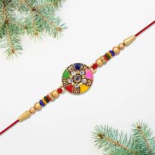 Round Shape Multicolor Rakhi 1 N
