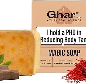 Ghar Soaps Sandalwood Saffron Magic Soaps For Bath 100 Gms