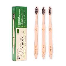 The Legend Bamboo Wooden Toothbrush With Activated Charcoal Pack Of 3