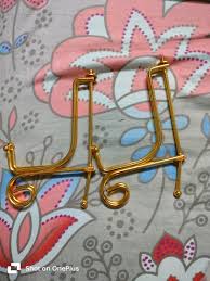 Golden Foldable Metal Display Stand Pack Of 2