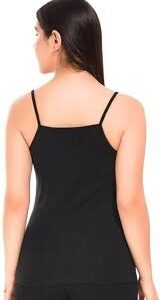 Black Colour Sleeveless Round Neck Inner Wear Size 38 For Women