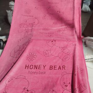 Pink Colour Kids Bath Towel