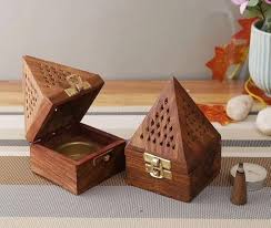 Wooden Brown Color Incense Burner