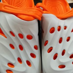 White And Orange Clogs Men Size 8