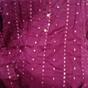 Mehroon Colour Women Kurti Size L