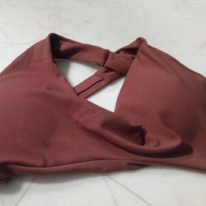 Womens Padded Sport Bra Brown Size S