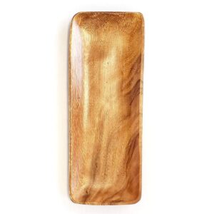 Rectangular Acacia Wood Plate For Kitchen Size 10X6 Inch