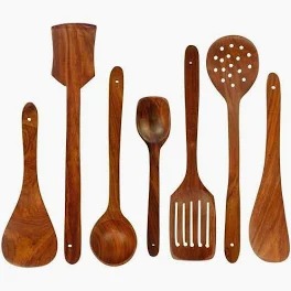Wooden Serving Spoon Set Of 6