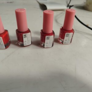 Milap Color Pops Multi Red Shade Nail Paint 6Ml Pack Of 4