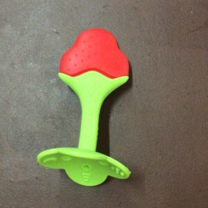 Red Color Fruit Shape Silicone Teether 1Pc