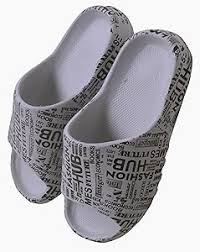 Paper Print Slides For Men Of White Size 40