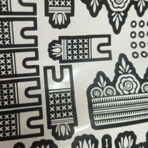 Flower Design Mehndi Design Sticker