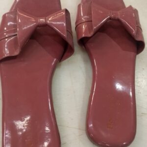 Dark Pink Colour Flat Slipper For Women Size 38