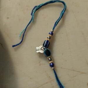 Blue Colour Nazar Rakhi For Brother