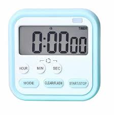 Sky Blue And White Kitchen Timer Lcd With Display